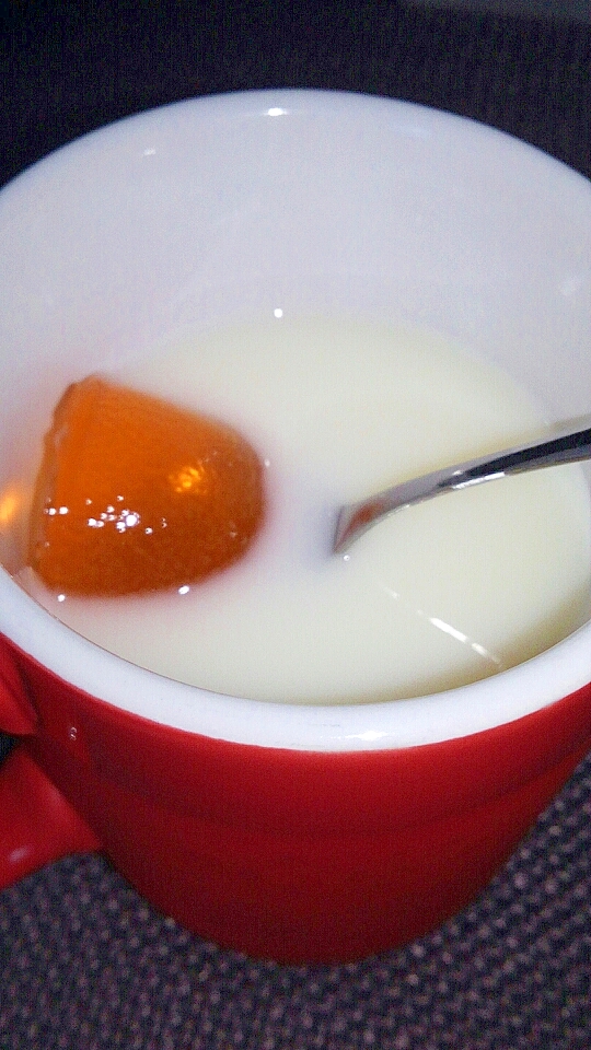 ゼリーin☆オレンジミルク