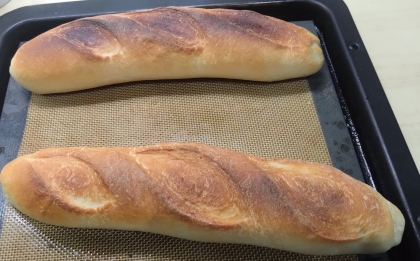 ずっと
このレシピで
作らせてもらってます！
バリバリハード系
フランスパン
美味しかったです☆