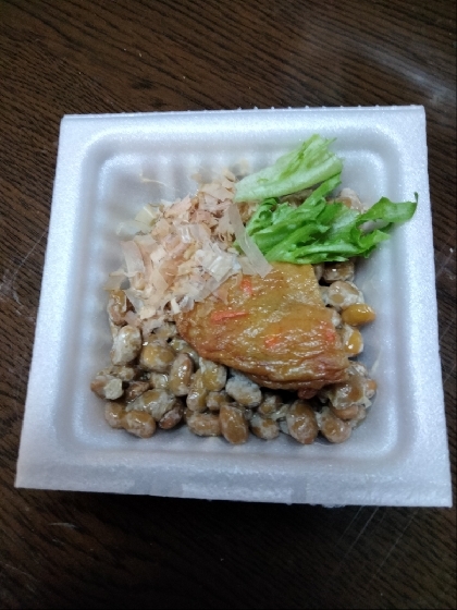 さつま揚げ♪おかず納豆˖✧˖°