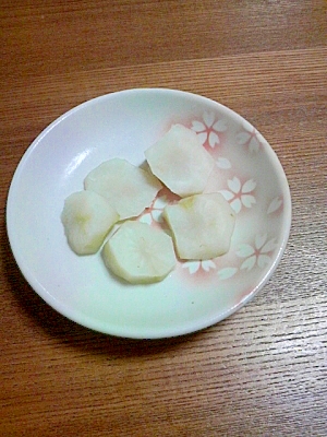 菊芋の塩茹で（＾＾）