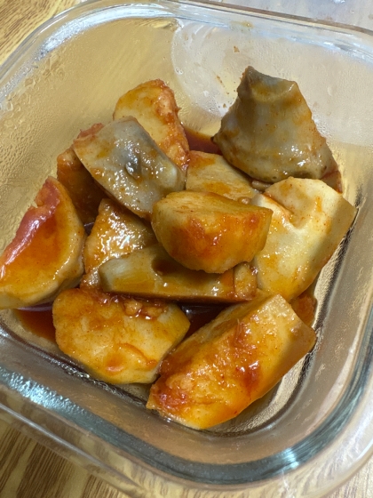 ５分程度！茹でた里芋で❤甘辛煮♪（コチュジャン他）