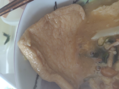 きつねうどんの油揚げ