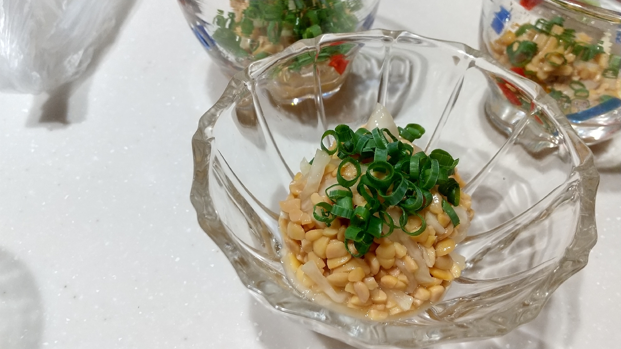 簡単に副菜❗️ひきわり納豆と大根の和え物