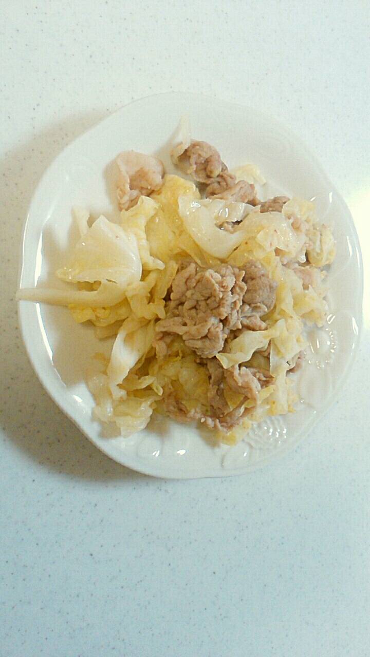 豚肉とキャベツ炒め