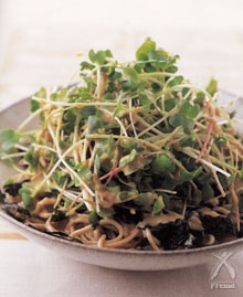 スプラウトとそばのサラダ レシピ 作り方 By 楽天出店店舗 京都太秦しぜんむら 楽天レシピ