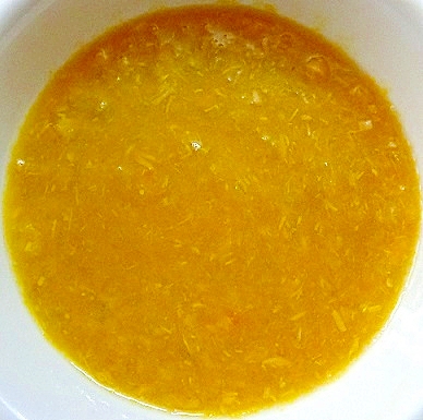 離乳食中期　ツナ＆玉ねぎ入りかぼちゃスープ