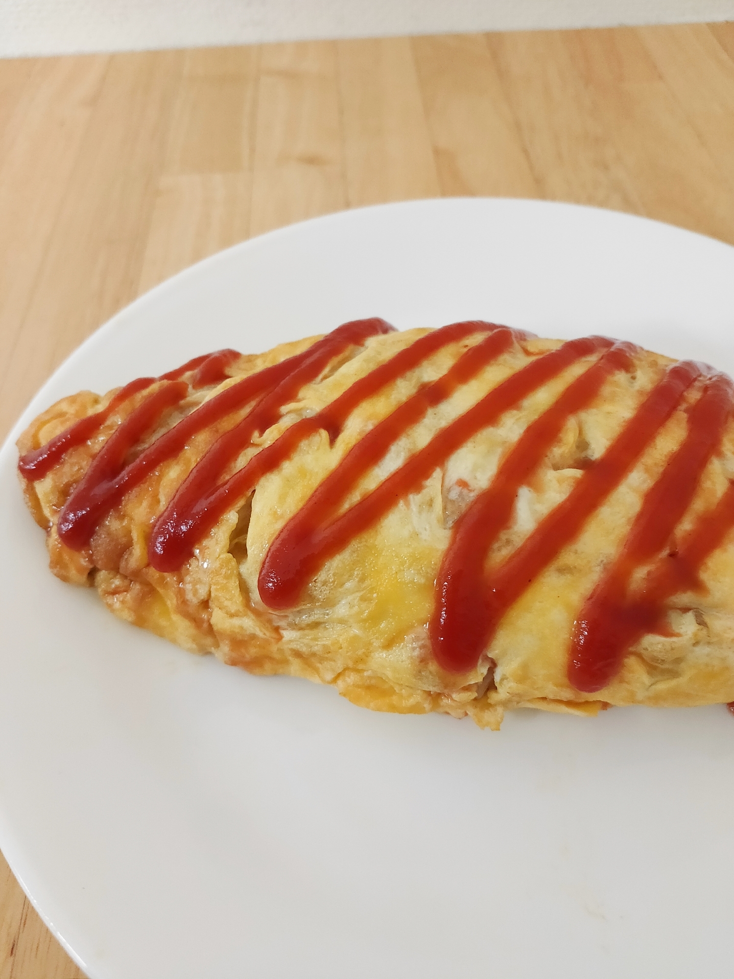 炊飯器ピラフで オムライス レシピ 作り方 By みんとa 楽天レシピ