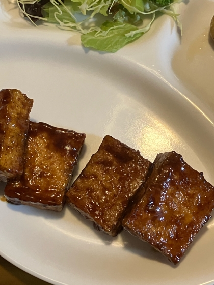 鶏肉の代わりに厚揚げでユーリンチー　油淋鶏