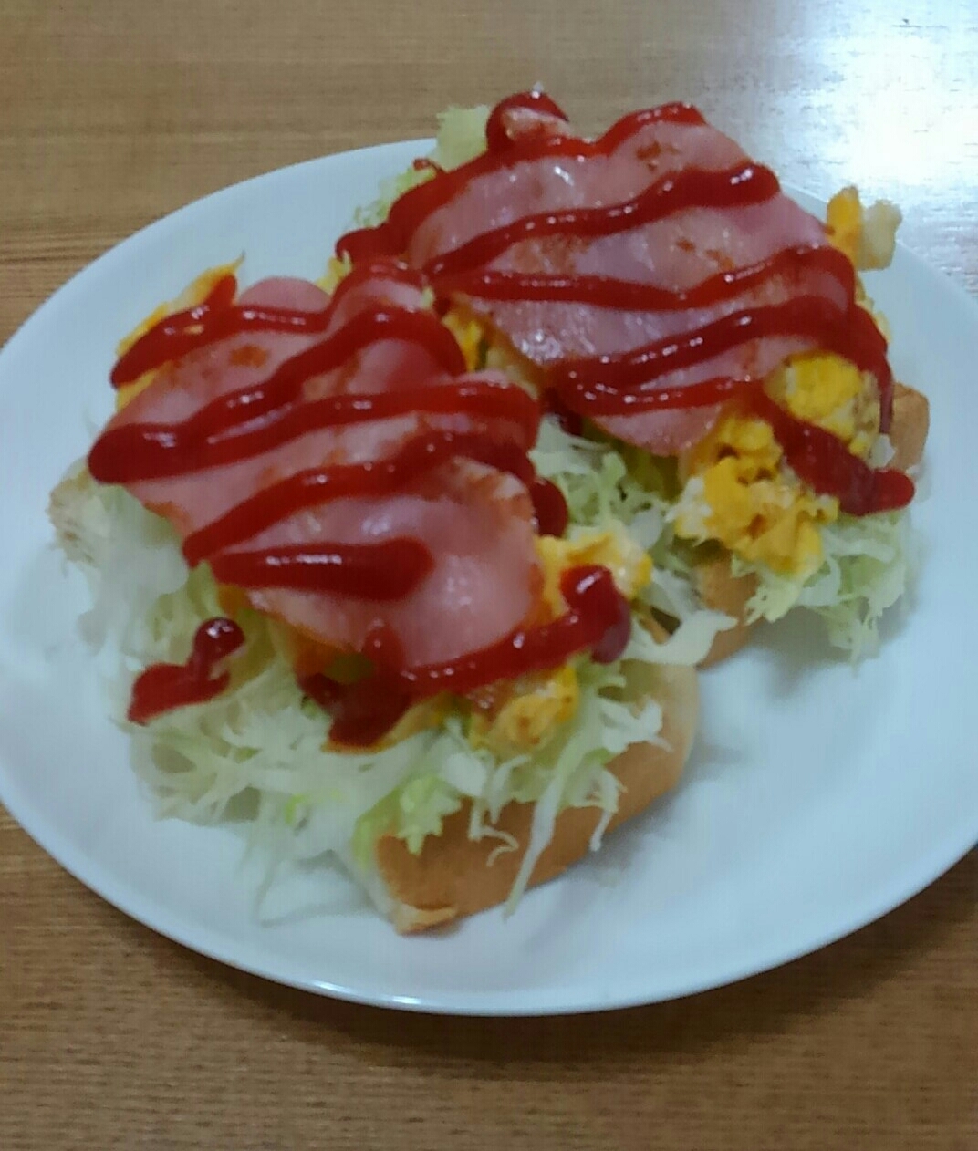 ベーコンエッグトースト