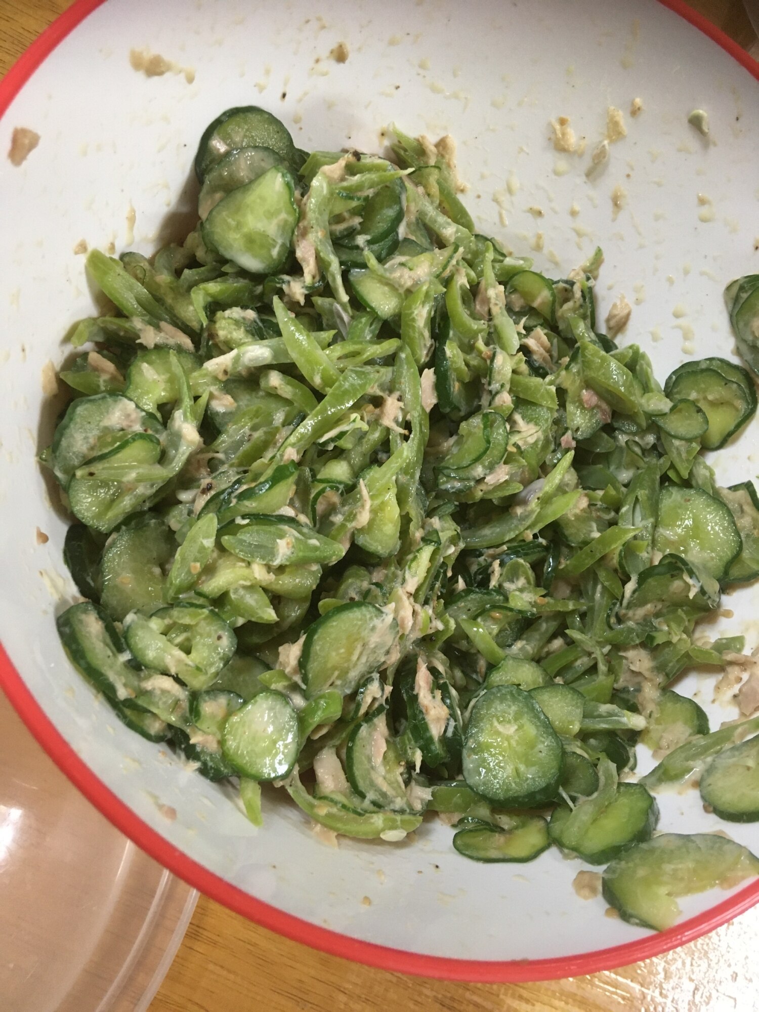 インゲンときゅうりのツナ胡麻サラダ レシピ・作り方 by 7gika1 - 楽天