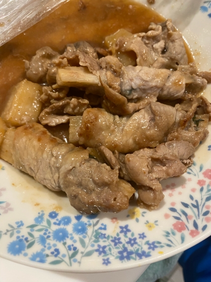 15分で！長芋と大葉の豚ロース照り焼き♪