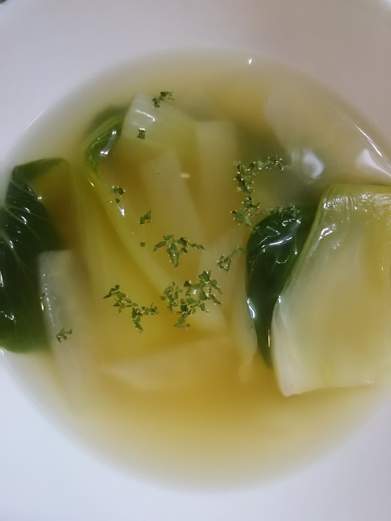 チンゲン菜と大根のスープ(^^)