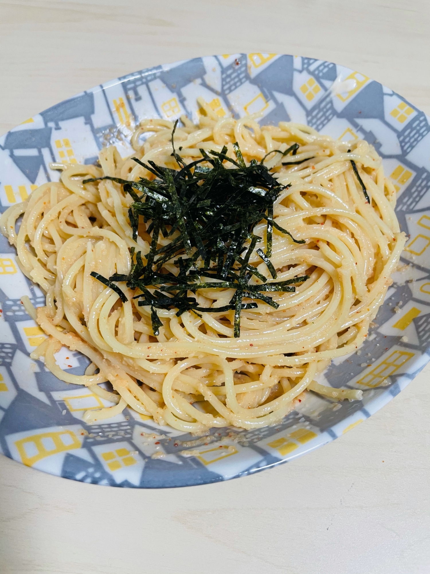 おいしい明太子パスタ