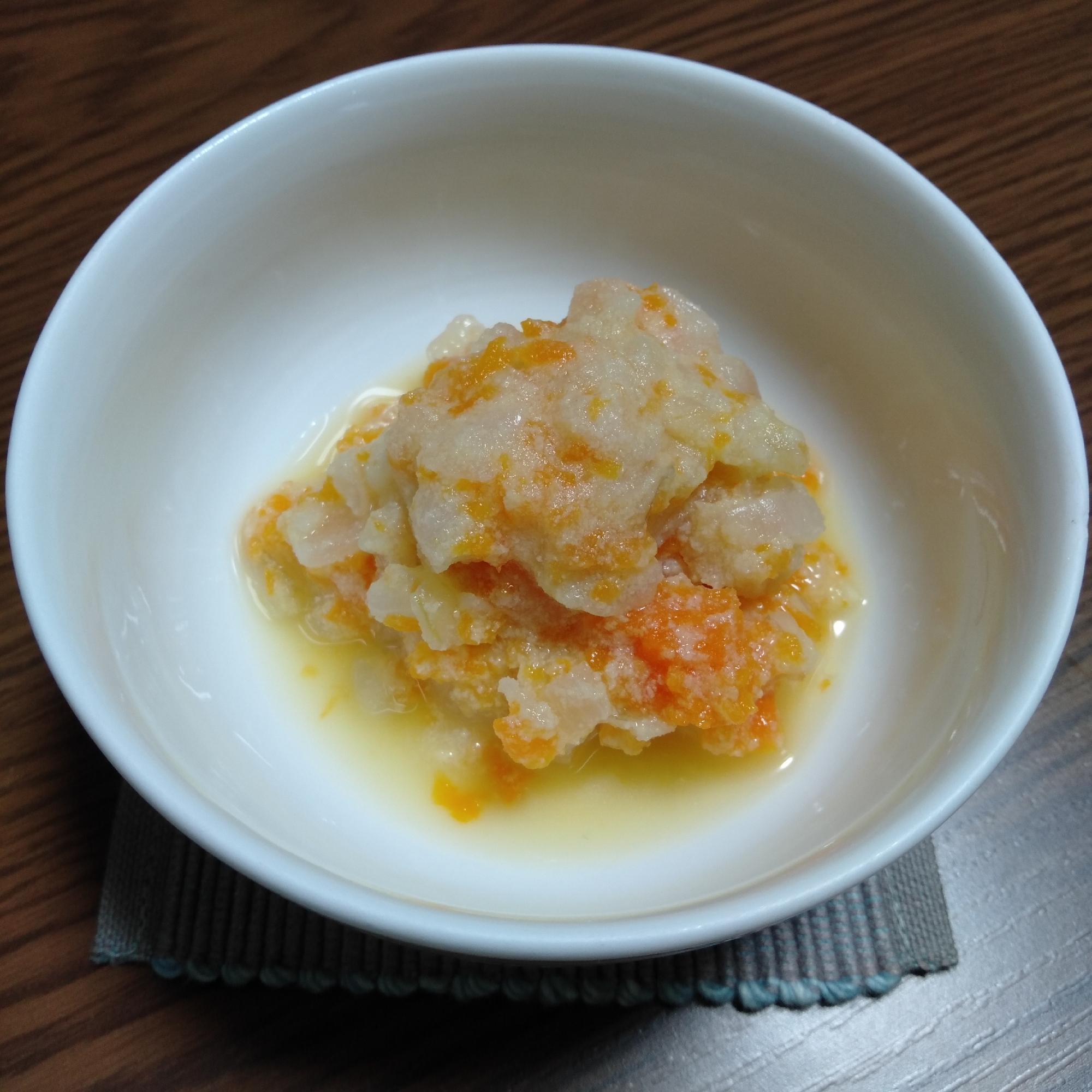 離乳食中期　高野豆腐と野菜の煮物