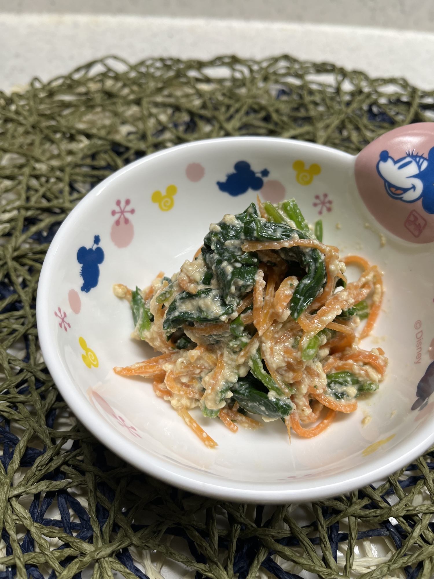 甘くない♬ほうれん草の白和え