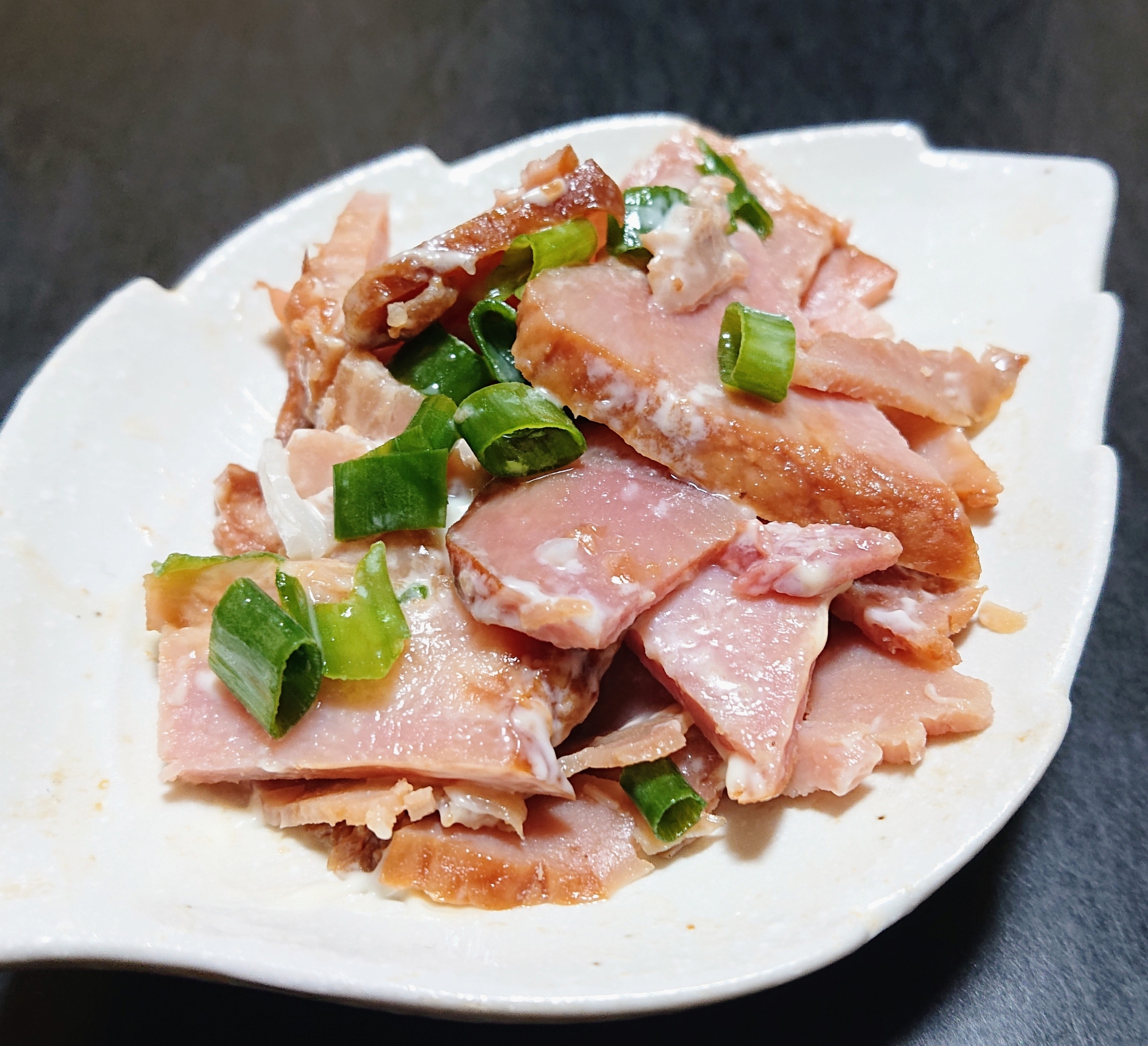 簡単おつまみ☆叉焼のマヨ醤油和え