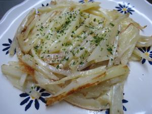 じゃがいもスティックチーズ焼き