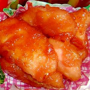 鶏胸肉の梅肉ソース焼き