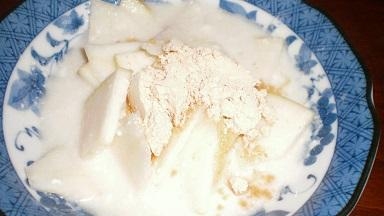 豆乳ヨーグルトでリンゴのデザート