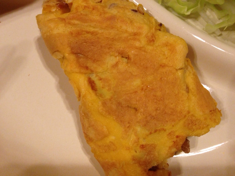 納豆ごまチーズオムレツ