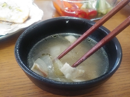 麺つゆで作る☆　玉ねぎスープ♪