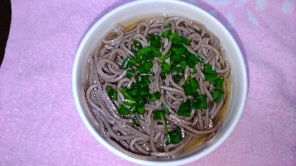 ❤　明太子、柚子こしょう、ネギで頂くざる蕎麦　❤