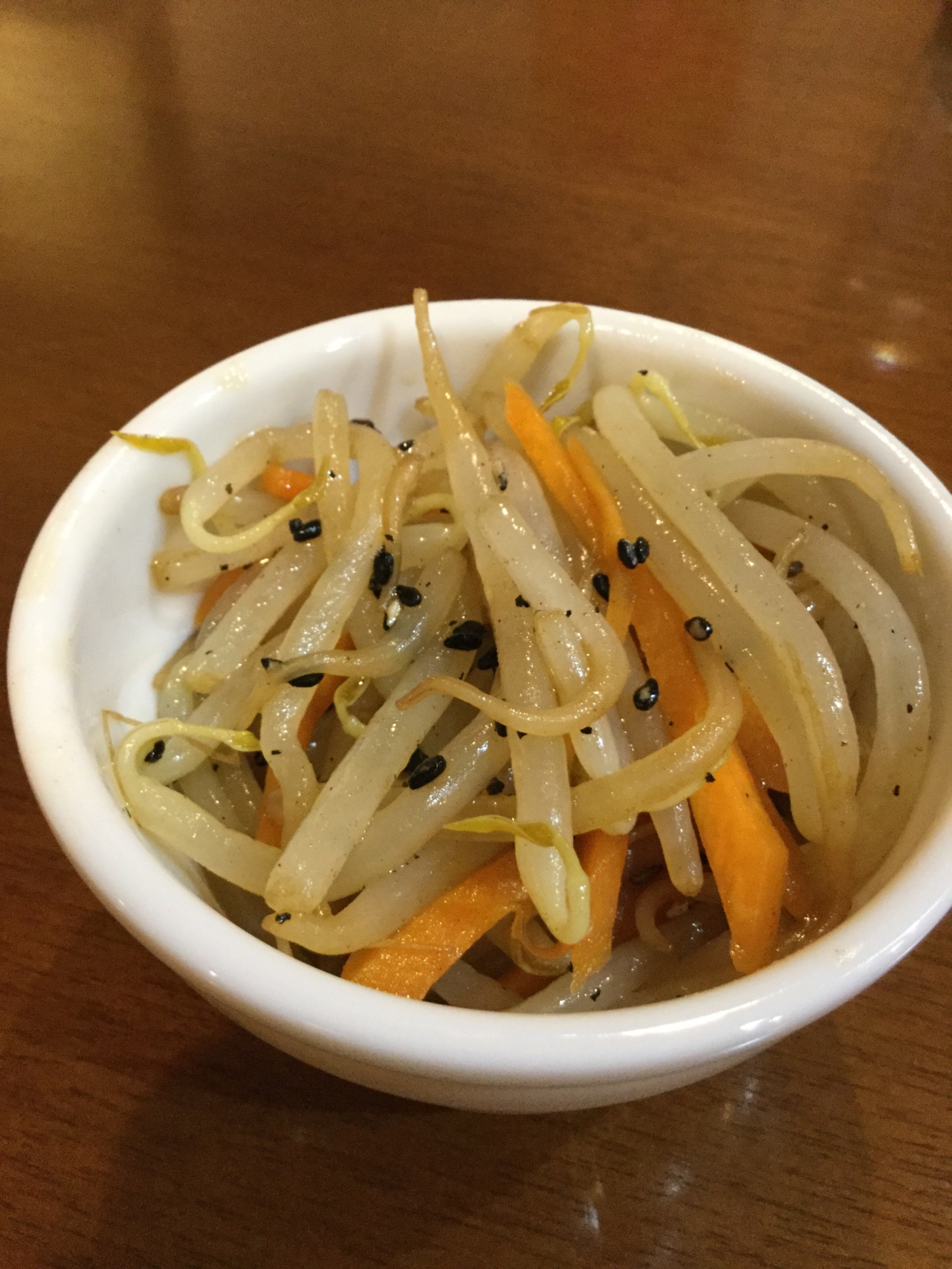 レンジで簡単☆もやしの醤油和え