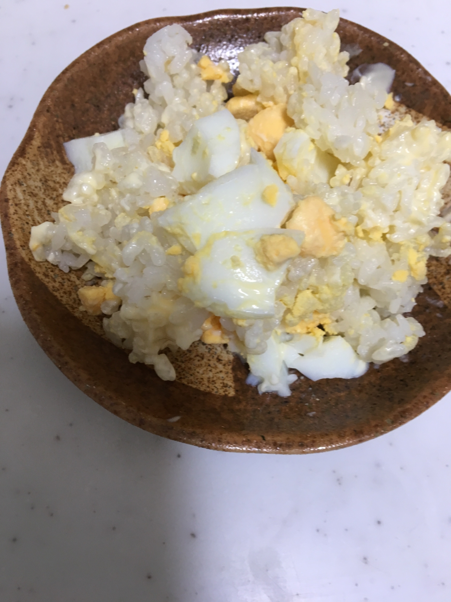 マヨラーのゆで卵のマヨ混ぜご飯(*^^*)