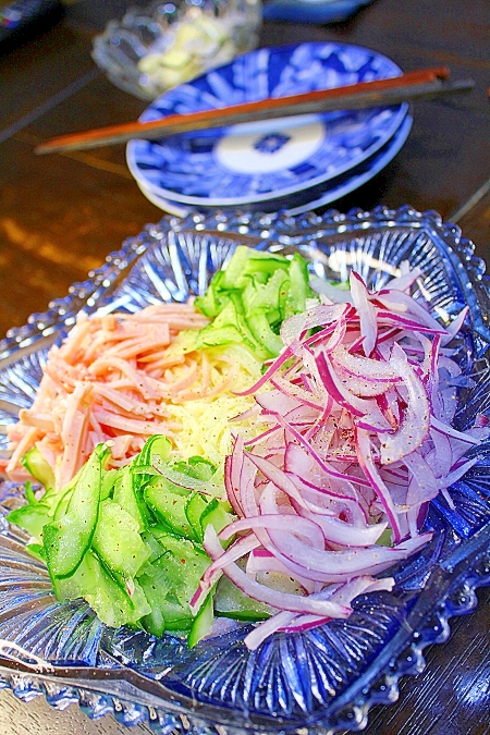 そうめんサラダ 玉ねぎ 胡瓜 ハム レシピ 作り方 By きばな 楽天レシピ