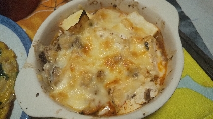豆腐&サバ缶のキムチチーズ