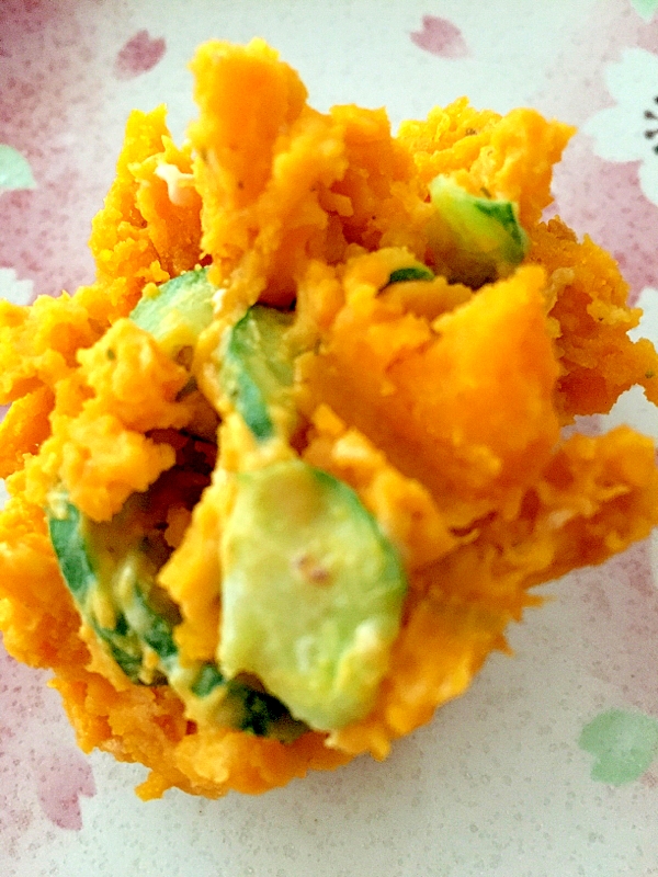 キュウリ入りカボチャサラダ レシピ 作り方 By Yuyukokokoko 楽天レシピ