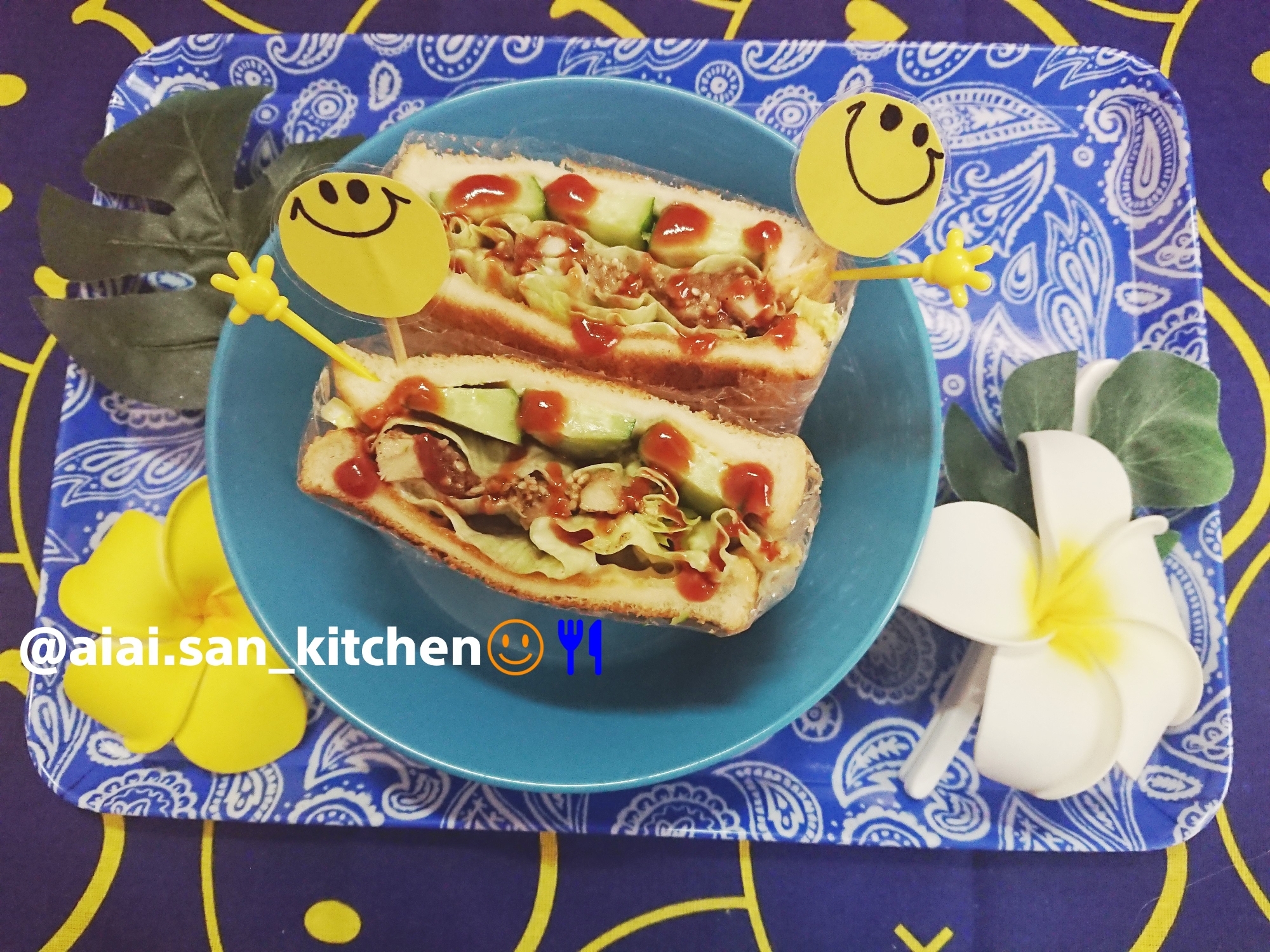 【サンドイッチ】唐揚げ リメイク チキンサンド