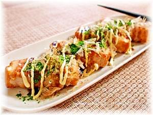 厚揚げのお好み焼き風