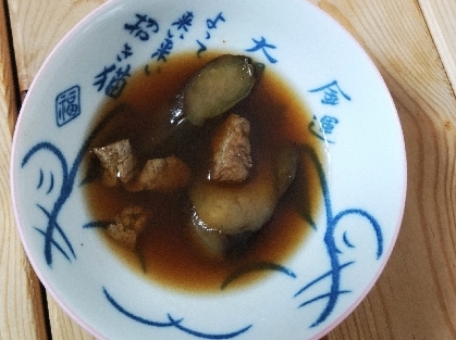 ナスと油揚げのお味噌汁