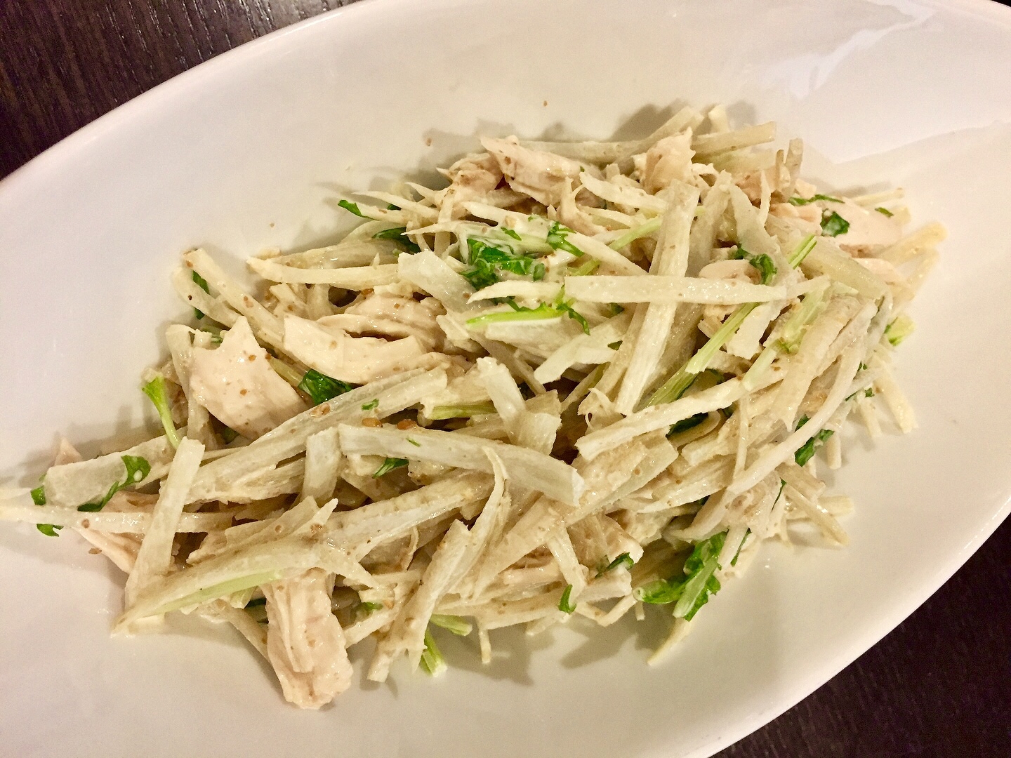 ごぼうサラダ★三者三様の食感を胡麻ドレで♪