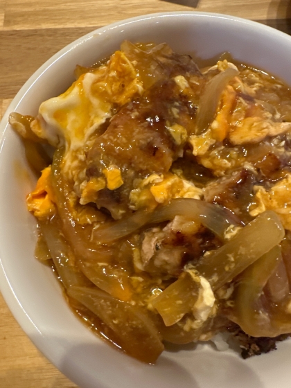 豚こまでカツ丼！簡単節約カツ丼♪