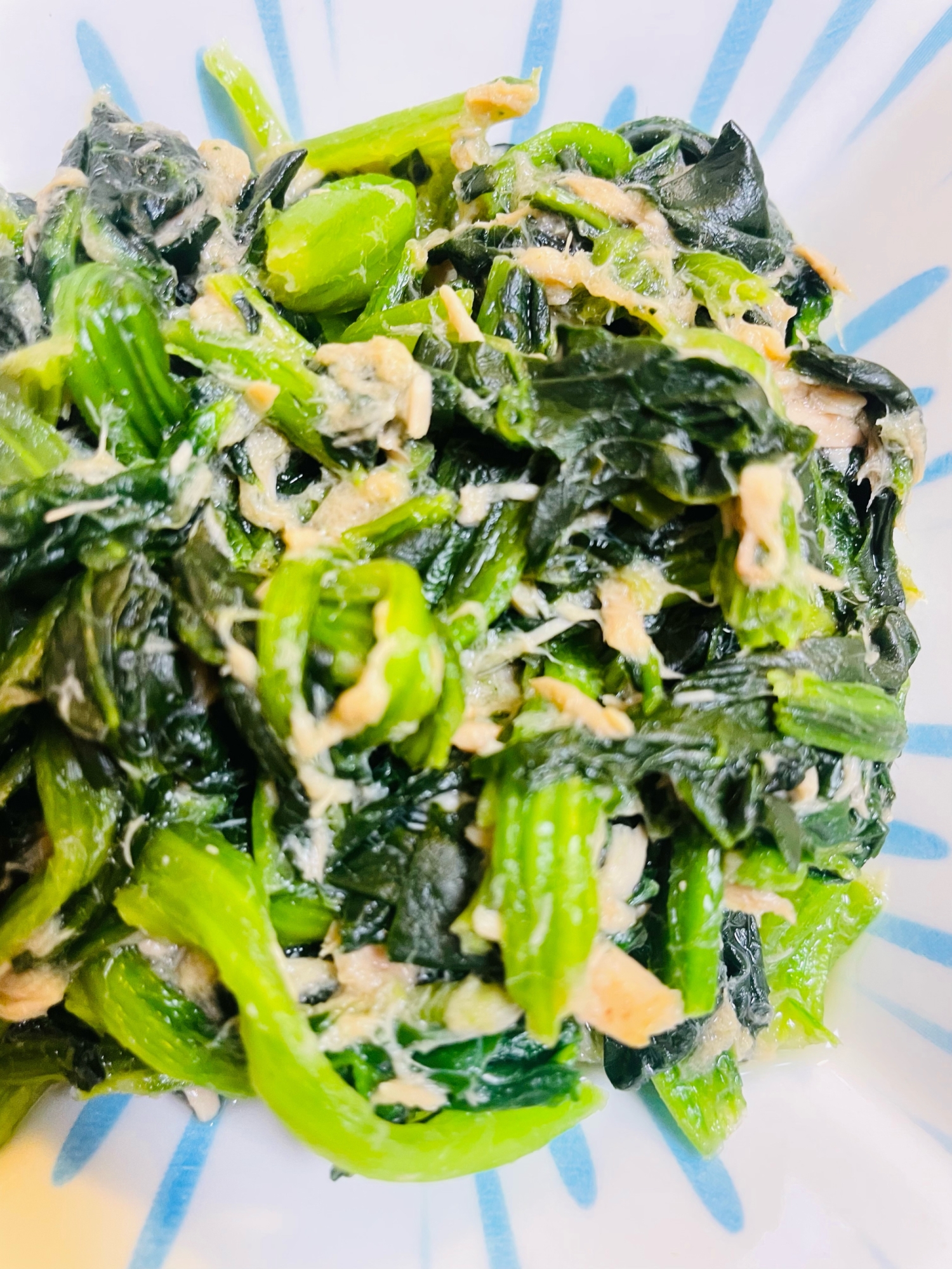 【ズボラおかず】冷凍ほうれん草とツナの煮浸し