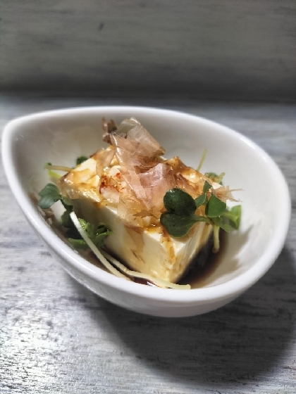 ピリ辛おつまみᕷ* 茗荷と貝割れ大根の冷奴ꕤ୭*