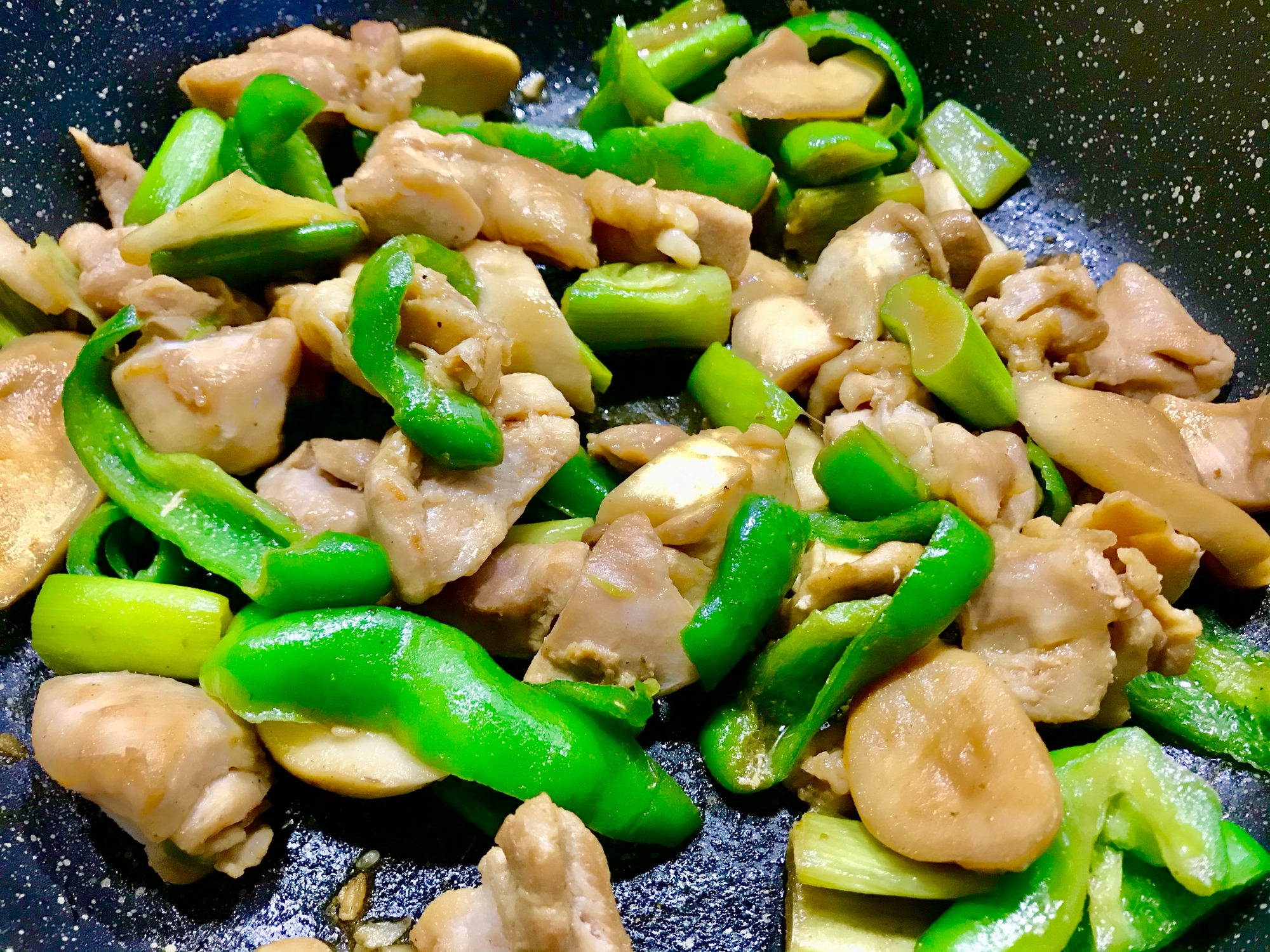 鶏肉と野菜のジンジャー炒め