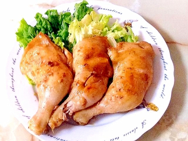 圧力鍋でやわらかい 骨付き鶏もも肉の醤油ソテー レシピ 作り方 By Torezu 楽天レシピ
