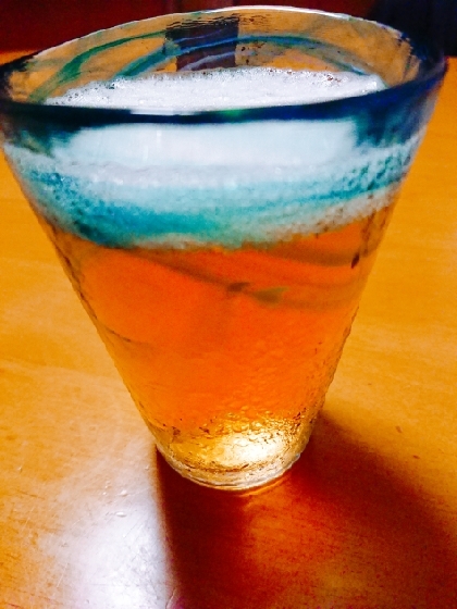ピオーネコンポートのビールカクテル