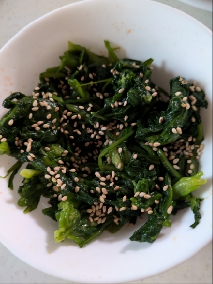 めんつゆで！(^^)ほうれん草のおひたし♪