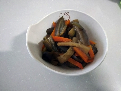なすとにんじんの煮びたし