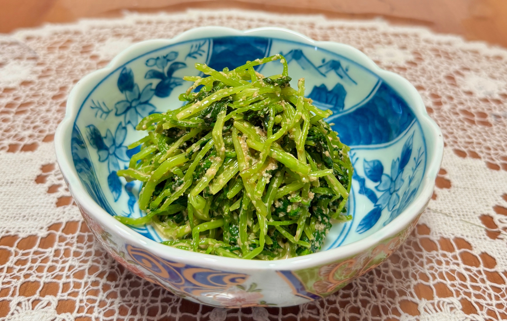風味豊かꈍ◡ꈍシャキシャキ！三つ葉の☆ごま和え