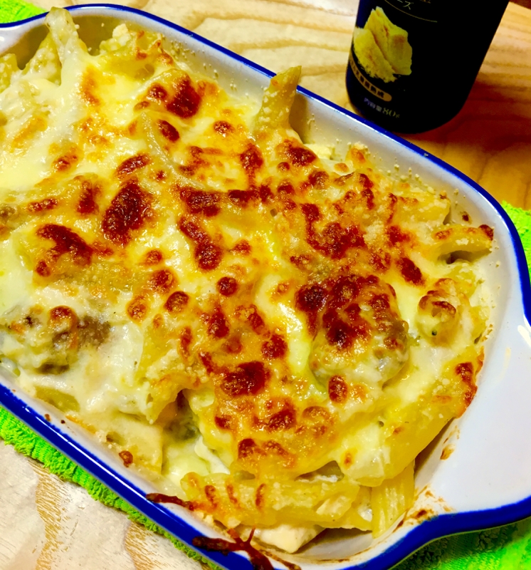 ホワイトソースを使わない低糖質マカロニグラタン