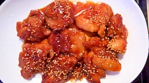 鶏肉の韓国風照り焼き