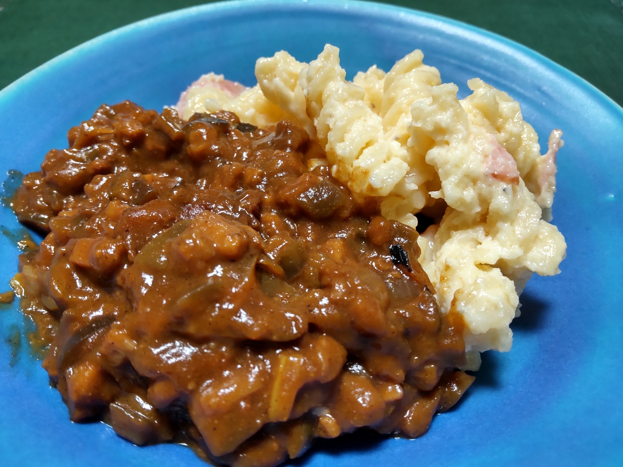 15分で!　ミンチ状大豆ミートで　ナスキーマカレー