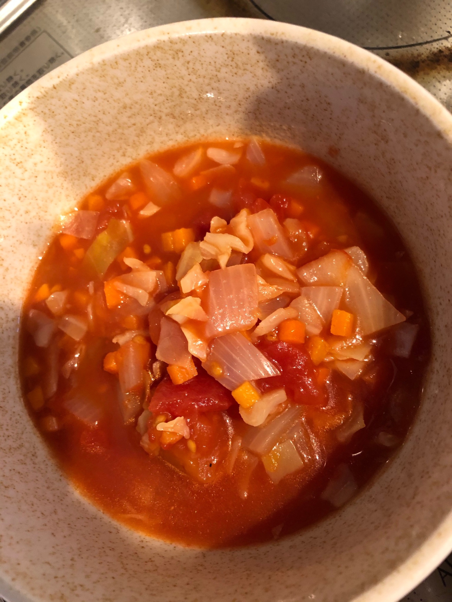 トマト缶で☆ミネストローネ風