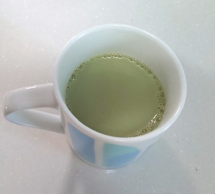 朝食に、抹茶コーヒー牛乳、温まりとてもおいしかったです♥️もう10月も後半なんて早いですね( ゜o゜)