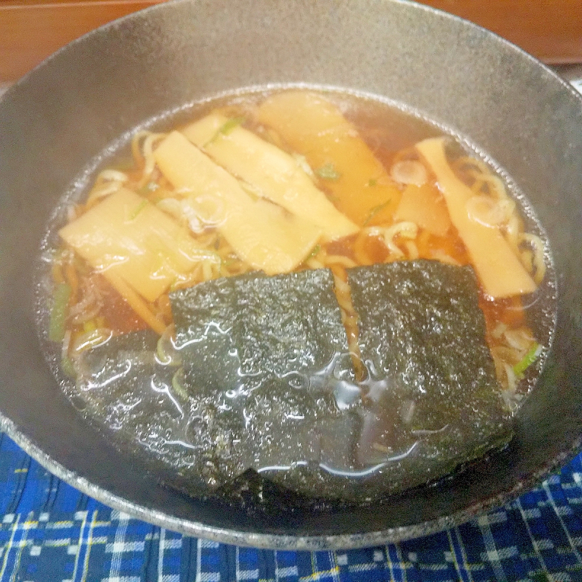 味付け海苔でラーメン